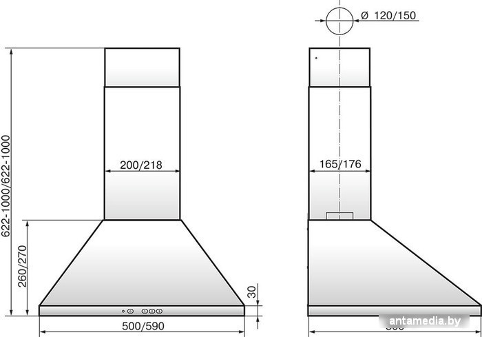 Кухонная вытяжка Elikor Вента 60П-650-К3Д (белый) - фото 2 - id-p214745827