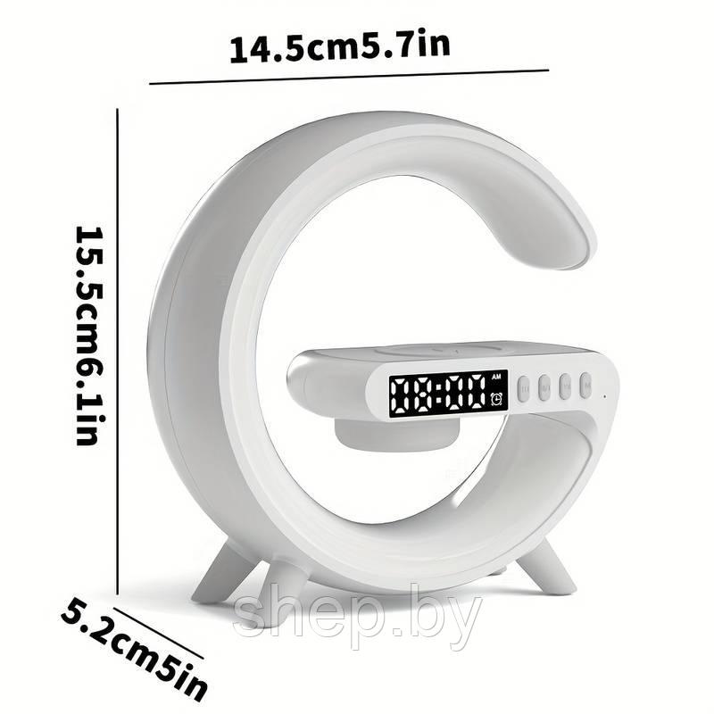 Cветовая звуковая колонка Smart Light Sound Machine G63, беспроводная зарядка - фото 3 - id-p214747911