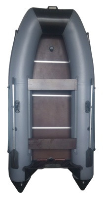 Надувная лодка Vivax Т330 с ковриком-сланью (без киля, серый/черный) - фото 1 - id-p214746969