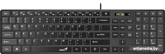 Клавиатура Genius SlimStar 126 (черный) - фото 1 - id-p214742893