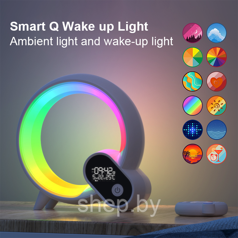 Cветовая звуковая колонка Novelty Ambient Light & Wake-up Light цвет : черный, белый - фото 1 - id-p214752655