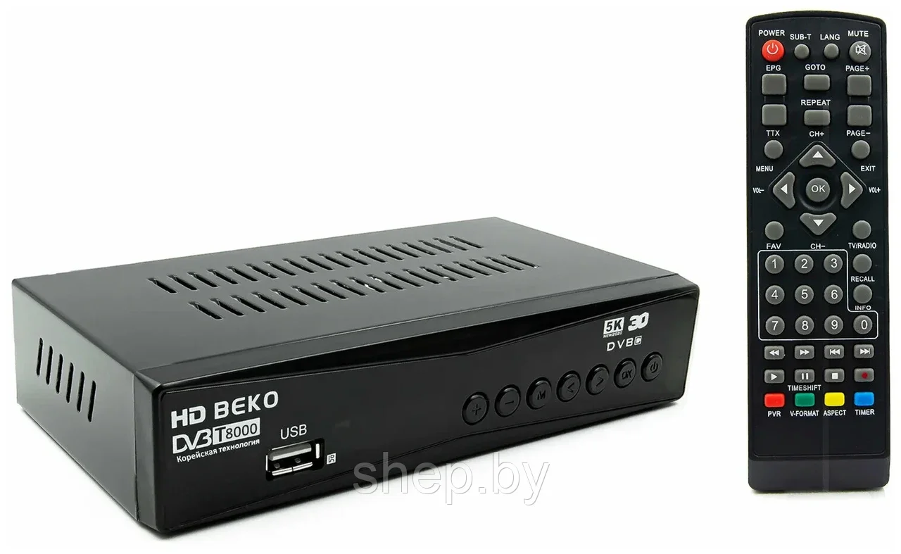 Цифровая приставка SUPER BEKO T8000 эфирный DVB-T2/C - фото 4 - id-p214753641