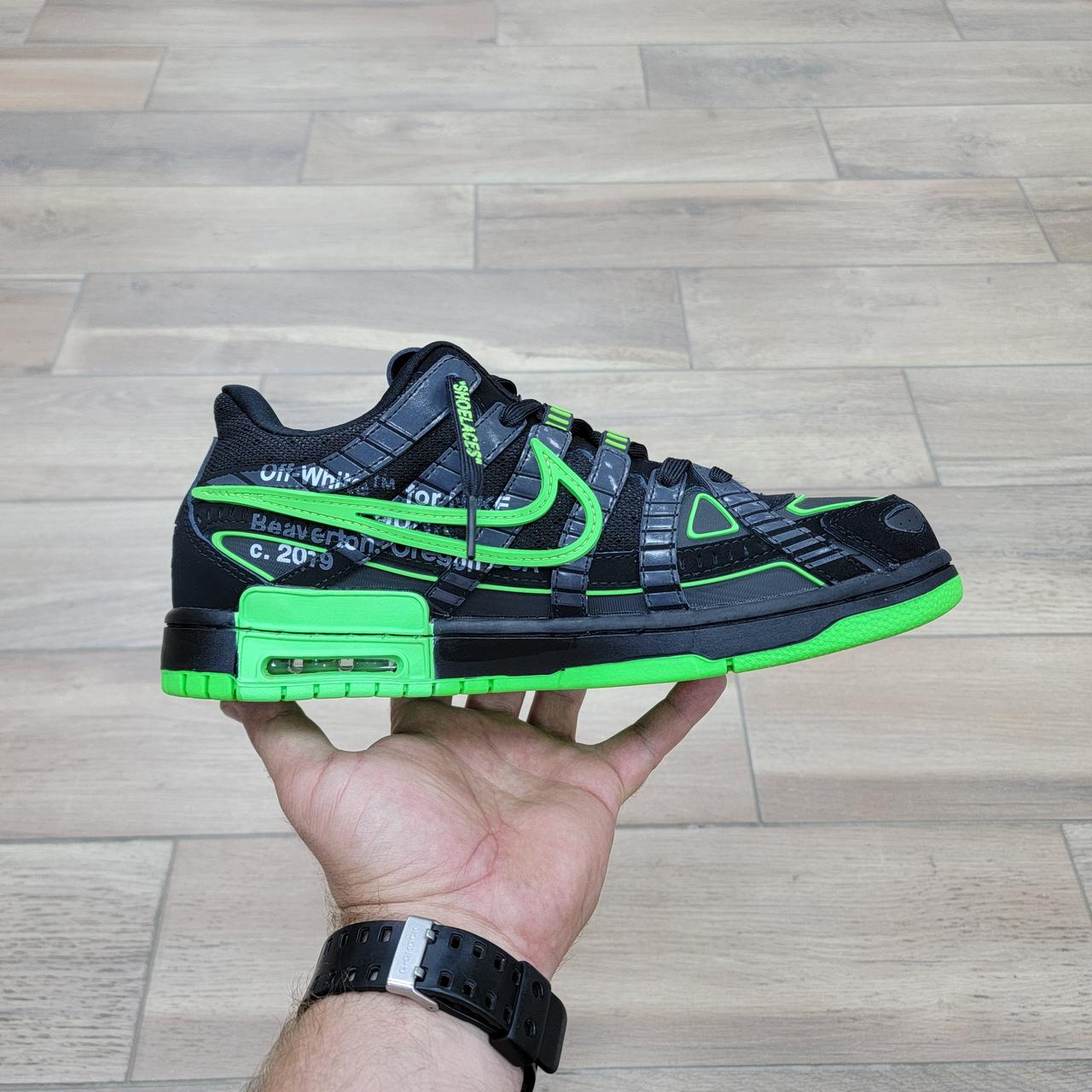 Кроссовки Off-White x Nike Rubber Dunk "Green Strike" - фото 2 - id-p214696213