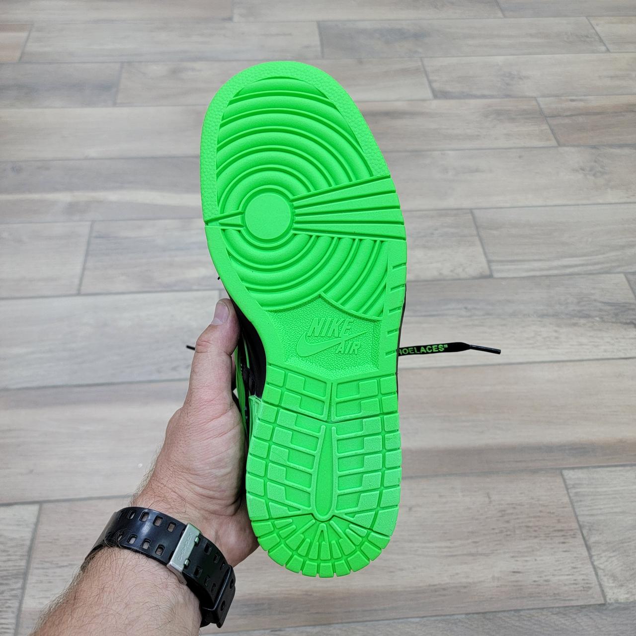 Кроссовки Off-White x Nike Rubber Dunk "Green Strike" - фото 5 - id-p214696213