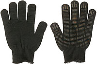 Перчатки трикотажные «Текстиль К» пятинитевые, 10 класс, черные