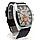 Мужские наручные часы  Viamax A3337G на широком кожаном ремне, фото 4