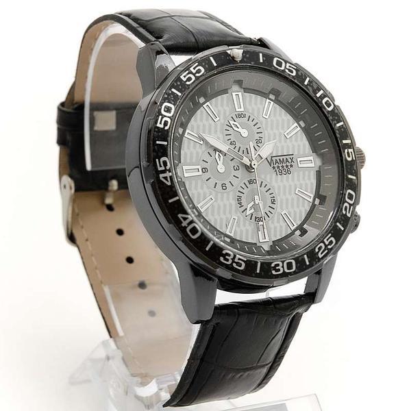 Мужские наручные часы Viamax 0492G на ремне из экокожи - фото 3 - id-p214757625