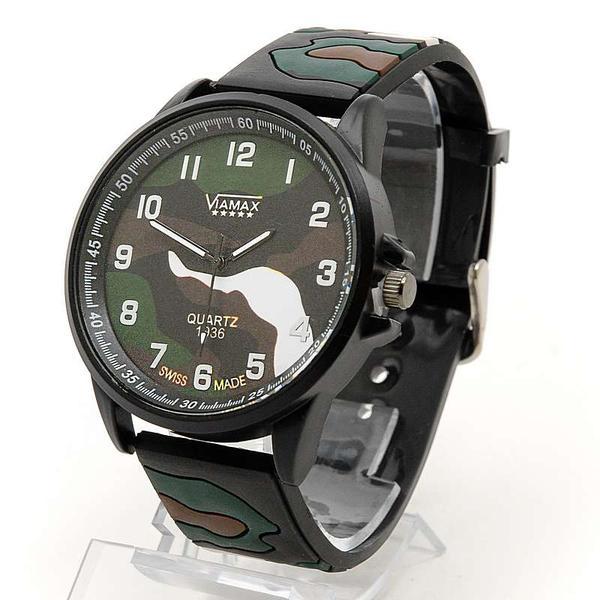 Мужские наручные часы 0121G силиконовый браслет. (4 расцветки милитари) - фото 3 - id-p214757945