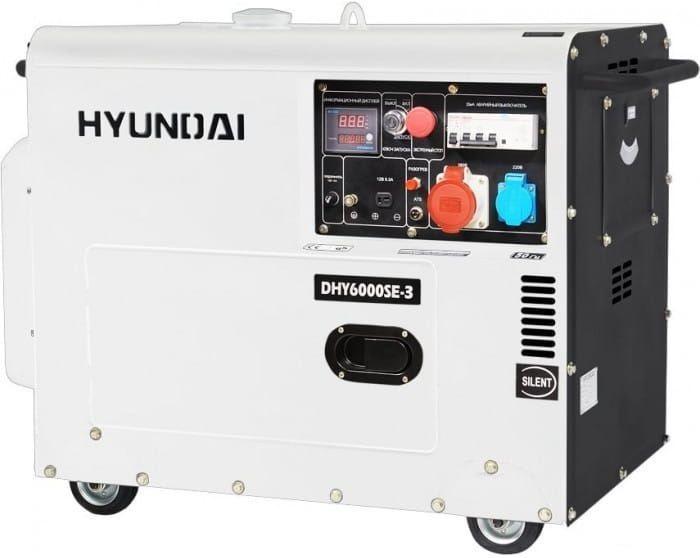 Генератор Hyundai DHY 6000SE-3 5.5кВт - фото 1 - id-p212696005