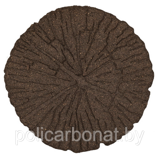Плитка садовая круглая Cracked log, 46см, земляной - фото 6 - id-p214775874