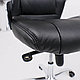 Кресло поворотное CROCUS, натуральная кожа, черный, фото 5