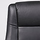 Кресло поворотное CROCUS, натуральная кожа, черный, фото 7