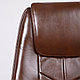 Кресло поворотное KAPRAL, натуральная кожа, коричневый, фото 7