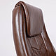 Кресло поворотное KAPRAL, натуральная кожа, коричневый, фото 8