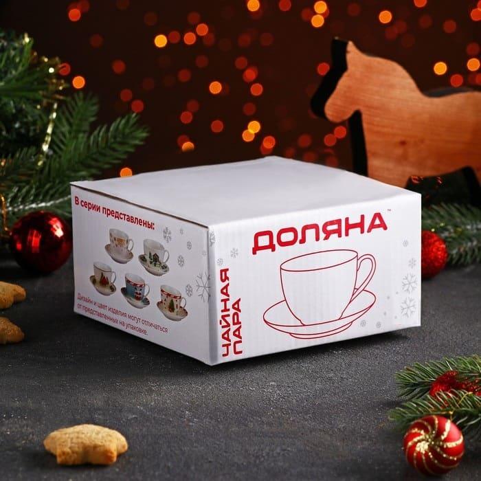 Подарочный чайный набор «Несу подарки»: кружка и блюдце - фото 4 - id-p214776257