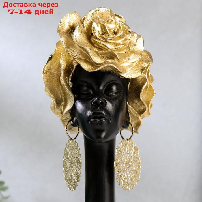 Сувенир полистоун "Африканка с золотыми розами в волосах"МИКС 28,5х13,5х10,5 см - фото 7 - id-p214208470