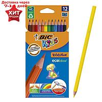 Карандаши 12 цветов BIC Kids Evolution ECOlutions, пластиковые