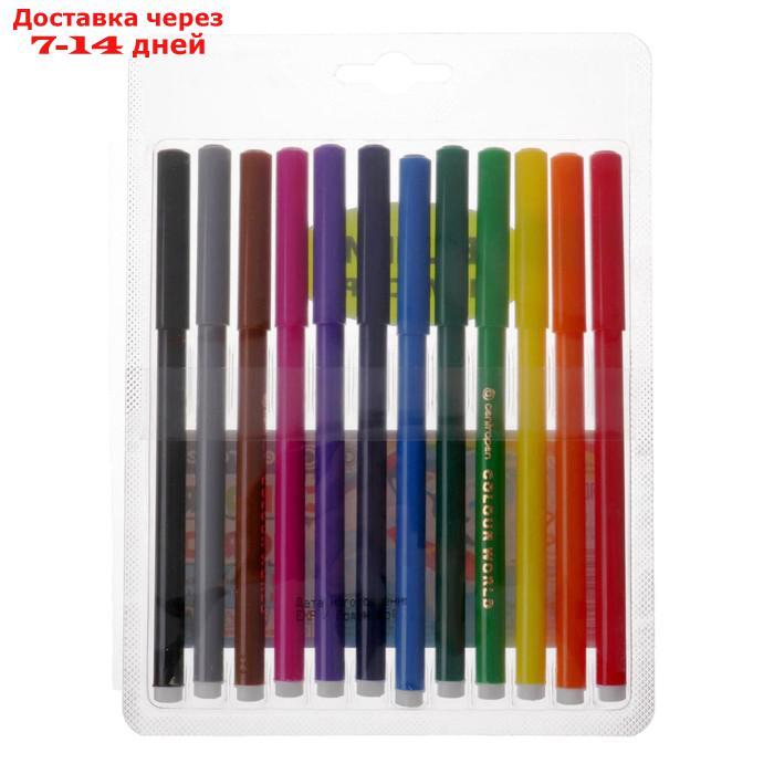 Фломастеры 12 цветов, Centropen Colour World 7550/12 ТП, в блистере, линия 2.0 мм - фото 2 - id-p214208502