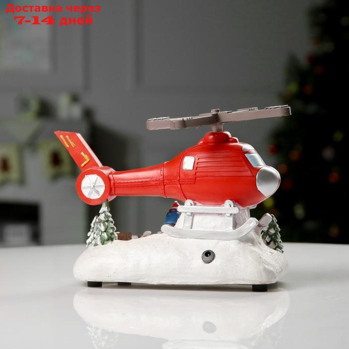 Фигура светодиодная "Вертолёт с подарками 2" 31.5x18x18 см, USB, AAx3, МУЛЬТИ - фото 5 - id-p214728601