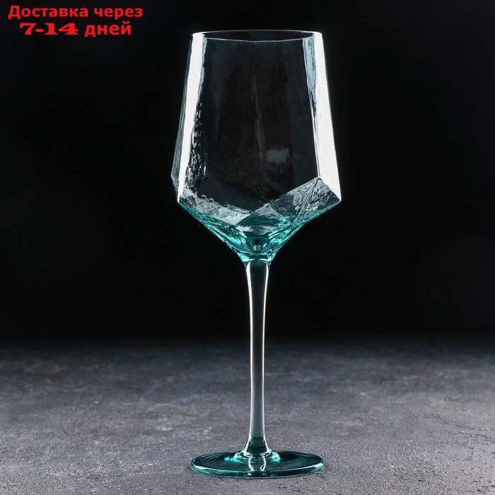 Бокал для вина "Дарио", 500 мл, 7,3×25 см, цвет изумруд - фото 2 - id-p214728639