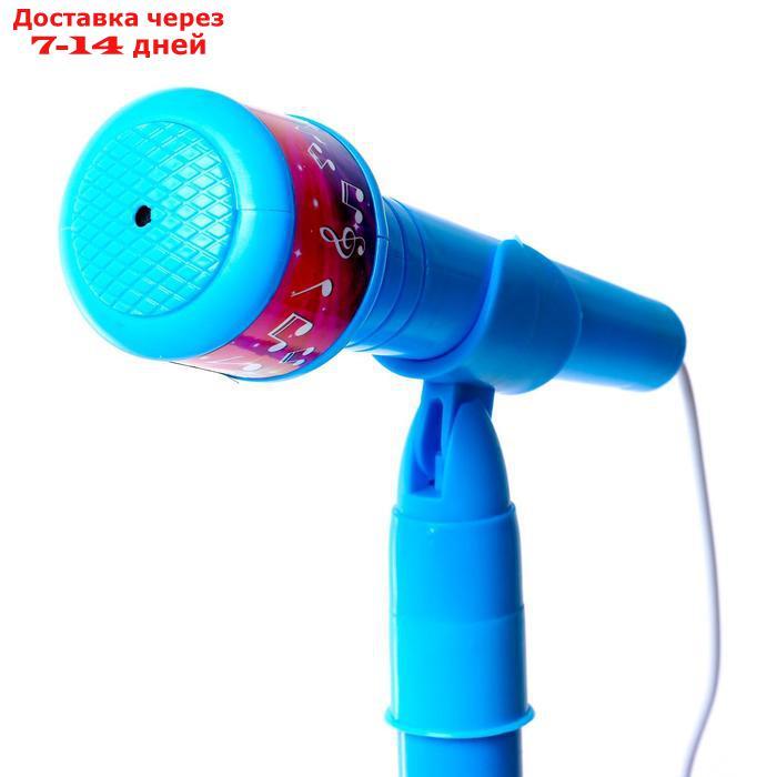 Микрофон на стойке "Новогодний подарок", цвет голубой - фото 3 - id-p214727327