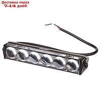 Фара светодиодная OFF ROAD 181х27 мм прямоугольная 12V/24V 18W 6000К Skyway 6 диодов, S07201073