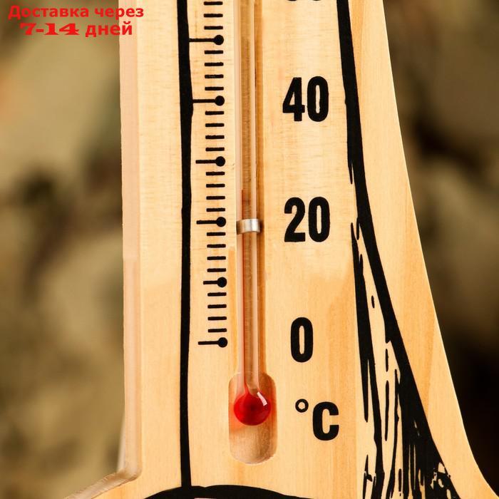 Термометр-гигрометр "Ковш", деревянный - фото 5 - id-p214727481