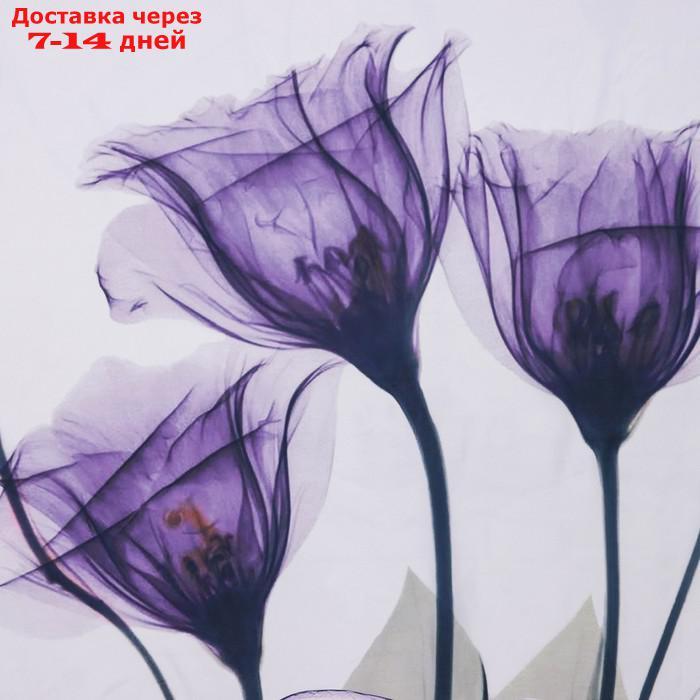 Штора для ванной Доляна "Магические цветы", 180×180 см, полиэстер - фото 2 - id-p214727610