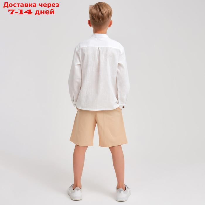 Шорты (бермуды) детские MINAKU: Cotton collection цвет бежевый, рост 104 - фото 3 - id-p214728885
