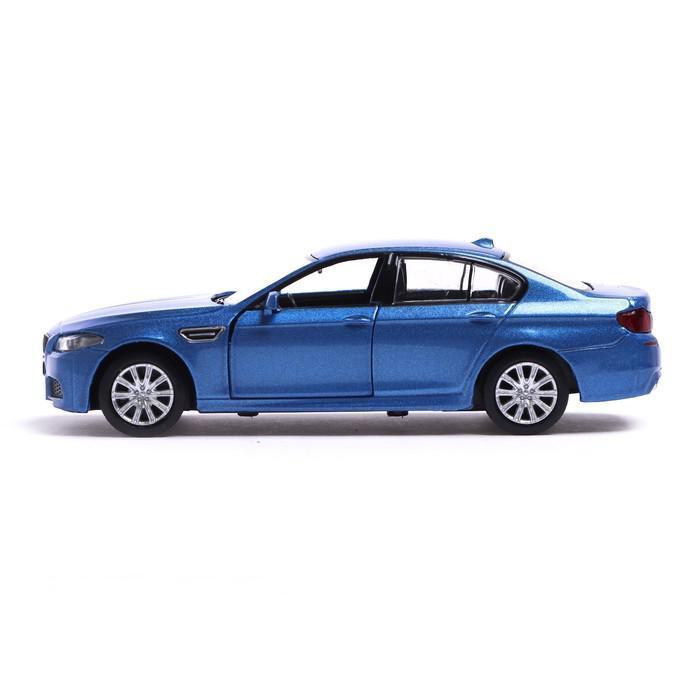 Машина металлическая BMW M5, 1:32, открываются двери, инерция, цвет синий - фото 2 - id-p214610124