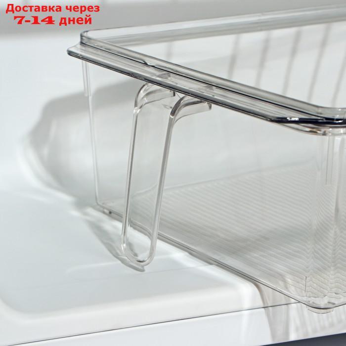 Органайзер для холодильника с крышкой и ручкой, 32×20,5×10 см - фото 4 - id-p214727892