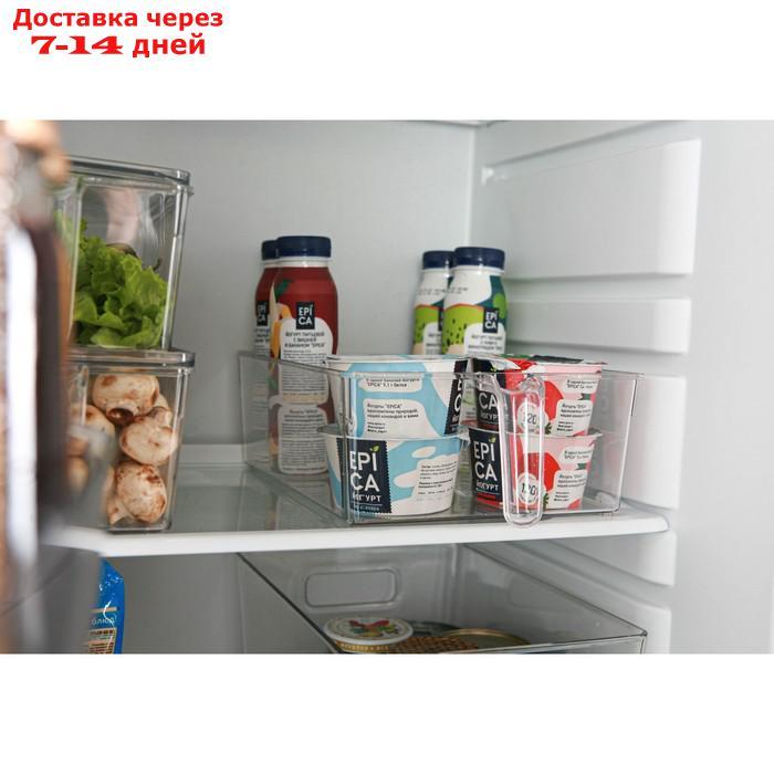 Органайзер для холодильника с крышкой и ручкой, 32×20,5×10 см - фото 7 - id-p214727892