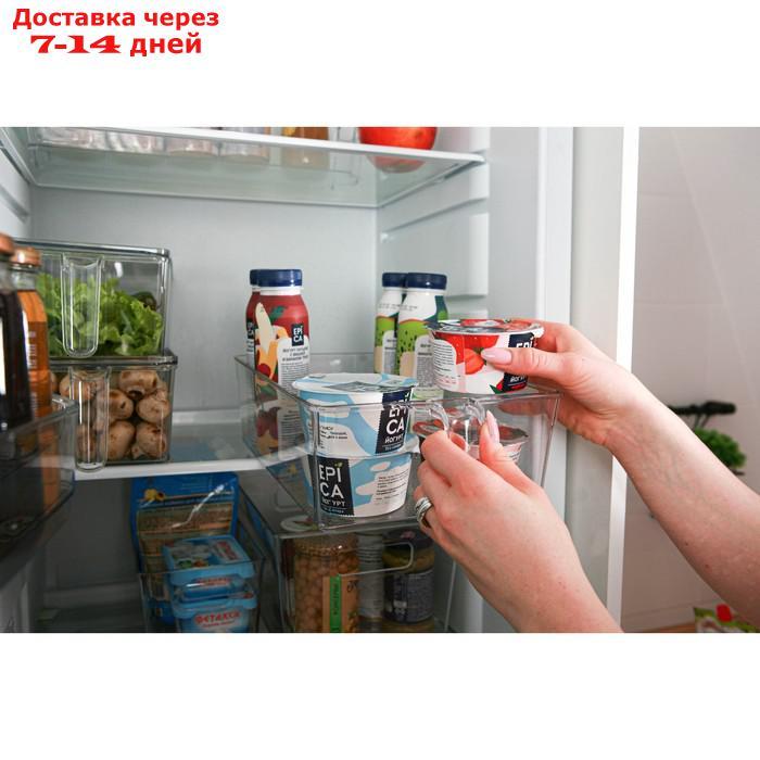 Органайзер для холодильника с крышкой и ручкой, 32×20,5×10 см - фото 9 - id-p214727892