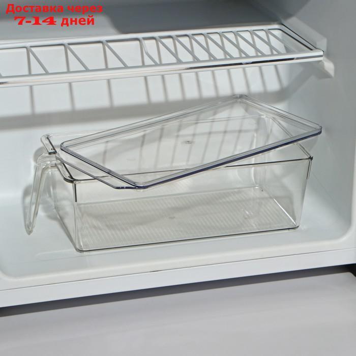 Органайзер для холодильника с крышкой и ручкой, 32×14,5×10 см - фото 2 - id-p214727913