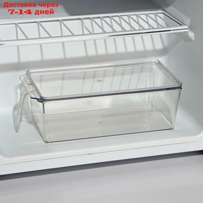 Органайзер для холодильника с крышкой и ручкой, 32×14,5×10 см - фото 3 - id-p214727913