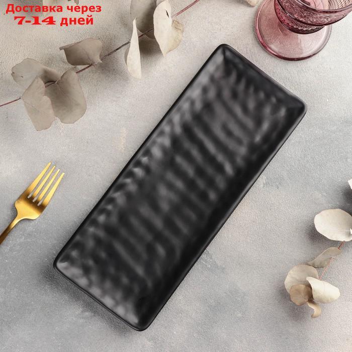 Блюдо Черный Восток 28,5х11х1,5 см, цвет черный - фото 1 - id-p214727977