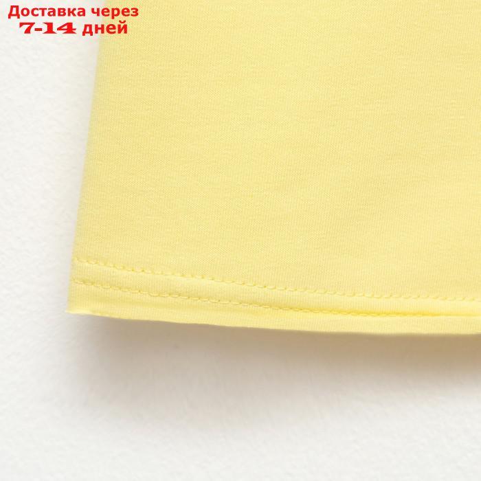 Костюм детский (футболка, шорты) MINAKU: Casual Collection цвет лимонный, рост 104 - фото 2 - id-p214729137