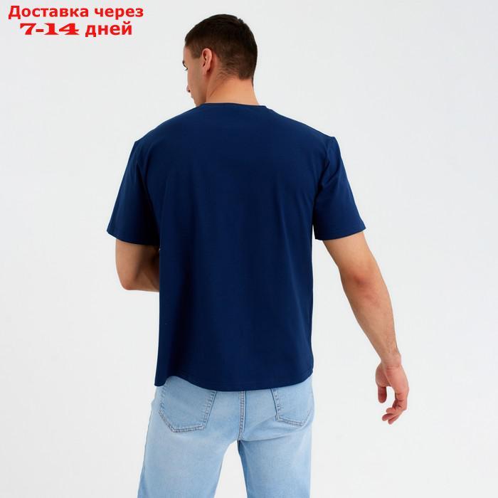 Футболка мужская MINAKU "Key" цвет синий, р-р 48 - фото 3 - id-p214728175