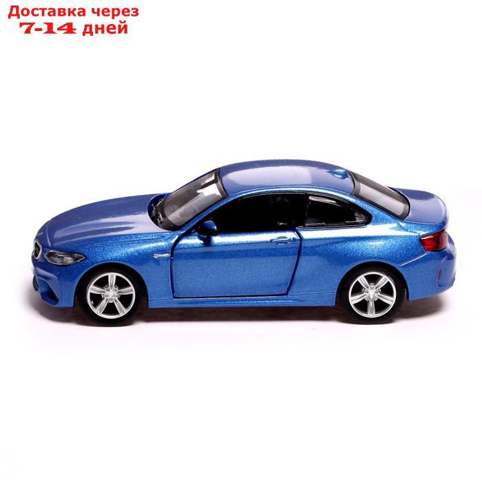 Машина металлическая BMW M2 COUPE, 1:32, инерция, открываются двери, цвет синий - фото 2 - id-p214729169