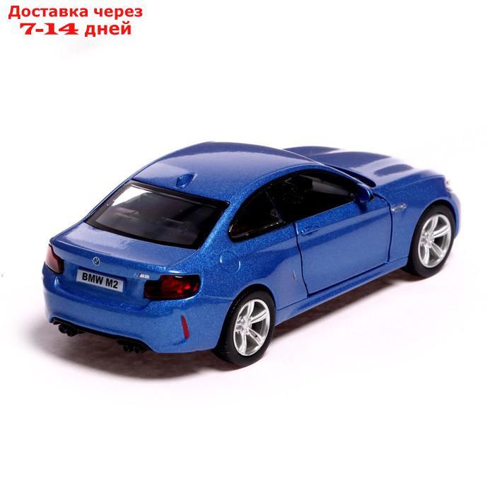 Машина металлическая BMW M2 COUPE, 1:32, инерция, открываются двери, цвет синий - фото 3 - id-p214729169