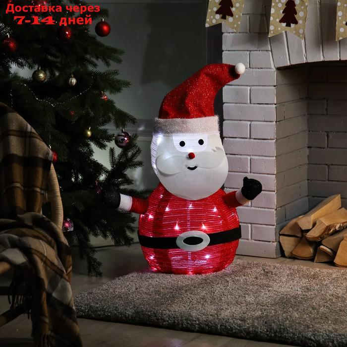 Фигура светодиодная "Дед Мороз" 60 см, 40 LED, 220V, БЕЛЫЙ - фото 1 - id-p214728235