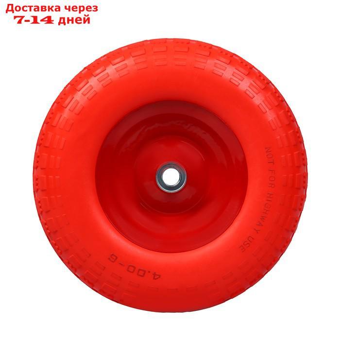 Колесо пенополиуретановое 3.00-8, d = 360 мм, ступица: диаметр 20 мм, длина 90 мм - фото 3 - id-p214728242