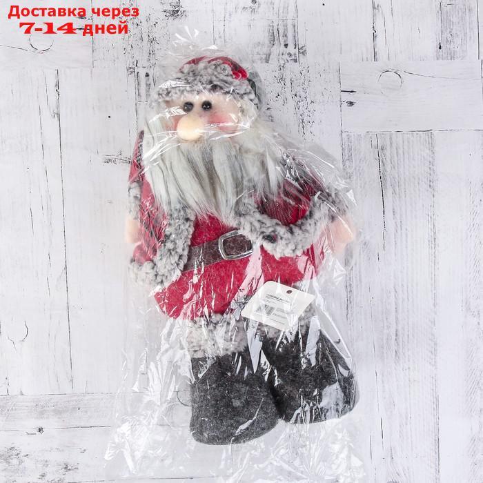 Мягкая игрушка "Дед Мороз в шубке - длинные ножки" стоит 17*56 см - фото 5 - id-p214725448