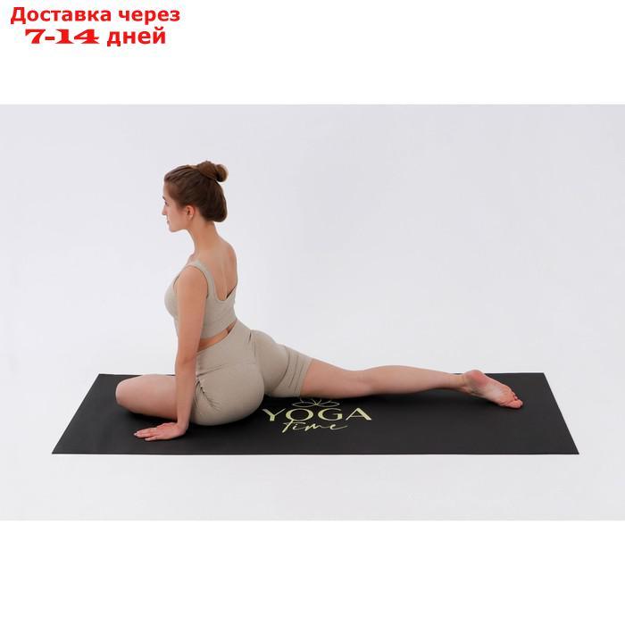 Коврик для йоги "Yoga time", 173 х 61 х 0,4 см - фото 2 - id-p214728254