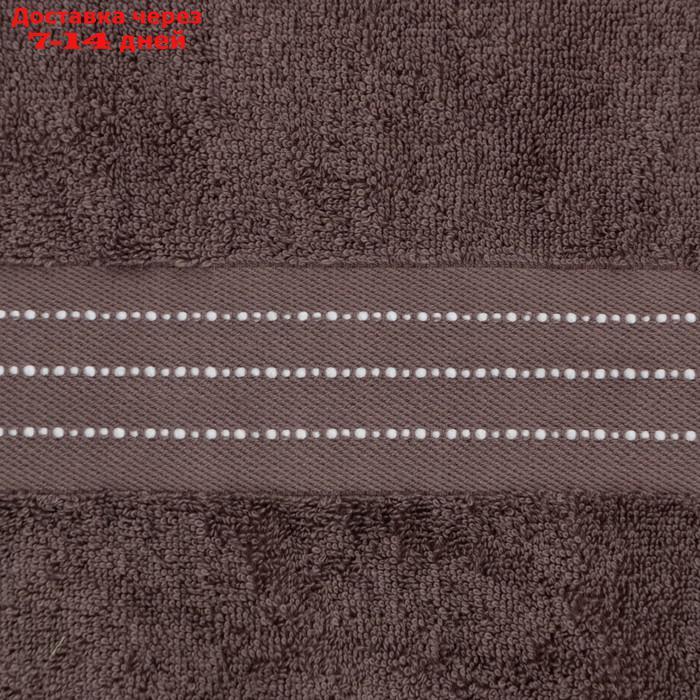 Полотенце махровое Лондон 50х90 см, серо-коричневый, 430г/м, хл100% - фото 3 - id-p214728267