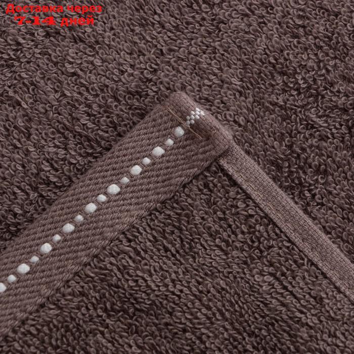 Полотенце махровое Лондон 50х90 см, серо-коричневый, 430г/м, хл100% - фото 4 - id-p214728267