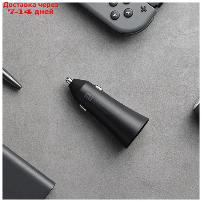 Автомобильное зарядное устройство Xiaomi Mi 37W Dual-Port Car Charger, 2 USB, 3А, черное - фото 5 - id-p214728298