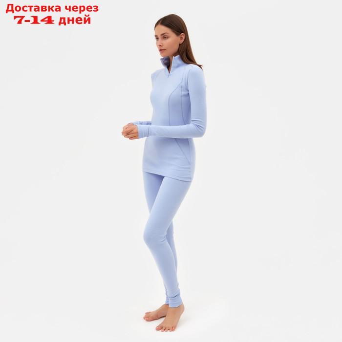 Комплект женский термо (лонгслив, лосины) MINAKU цвет голубой, р-р 46 - фото 4 - id-p214726666