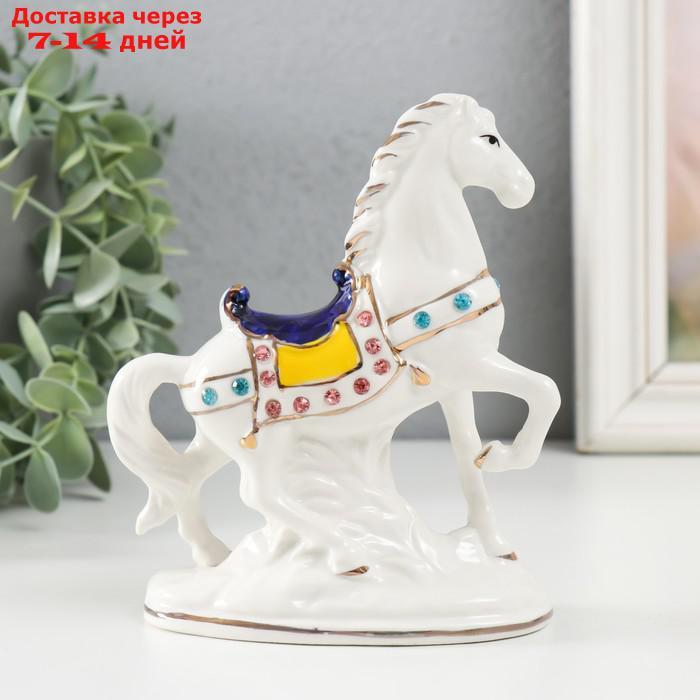 Сувенир керамика "Конь с попоной" стразы 15 см - фото 4 - id-p214726783