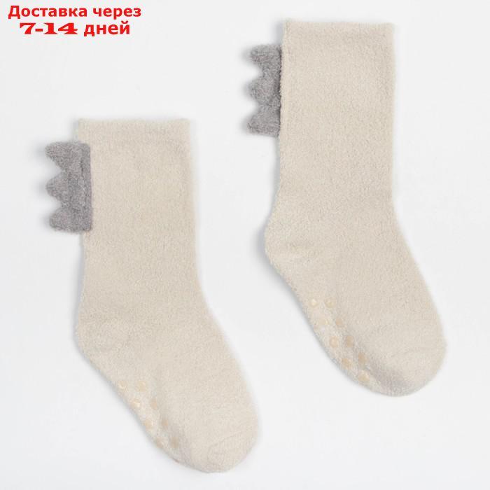 Носки детские махровые со стопперами MINAKU, цвет белый, размер 14-16 см - фото 1 - id-p214728375